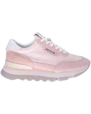 Rucoline Rosa Stoff Leder Sneaker Schuhe - Pink