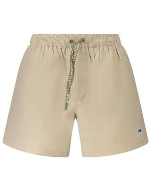 North Sails Swim Boxer Met Ocean Details - Naturel