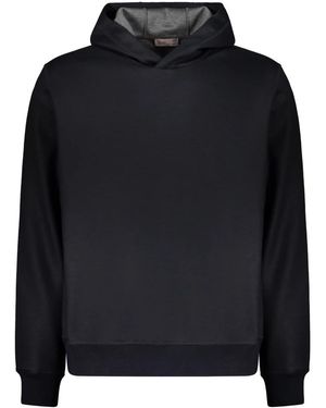 Herno Wollmischung Kapuzenpullover - Schwarz