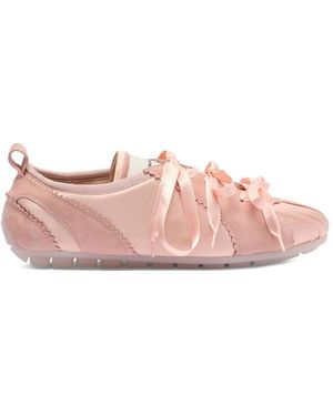 Simone Rocha Rosa Satinband Schnürschuhe - Pink