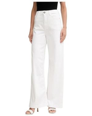 Guess Wide Jeans - Blanco