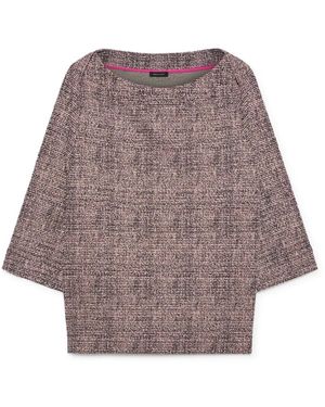 FIORELLA RUBINO Sweatshirt Mit Weitem Halsausschnitt - Braun