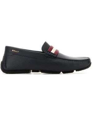 Bally Leder Driving Loafers - Blau