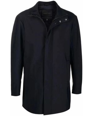 Emporio Armani Stretch Trenchcoat - Blau