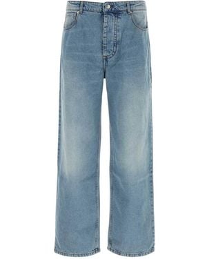 Ami Paris Baggy-Fit Baumwolljeans - Blau