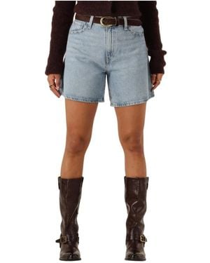 Levi's High Baggy Short Far And Wide - Blau