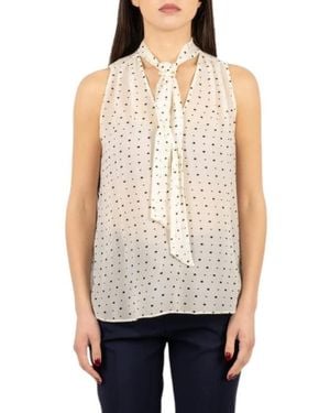 Hanita Sleeveless Tops - Natural