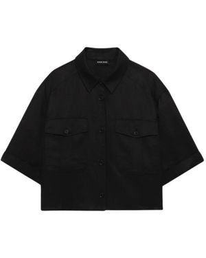 Anine Bing Edith Shirt - Zwart