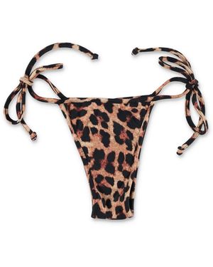 Reina Olga Verstellbarer Side Tie Bikini Bottom - Schwarz