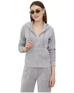 Juicy Couture Zip-Through Hoodie - Grijs