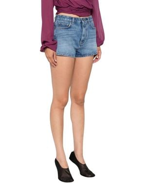 Givenchy Blauwe Shorts Met Voorknoopsluiting