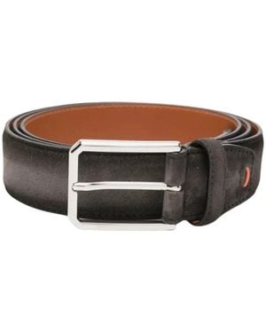 Santoni Gürtel Aus Wildleder - Braun