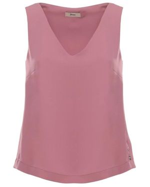 Herno Sleeveless Tops - Morado