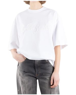 Acne Studios Weißes Baumwoll-T-Shirt Cl0327