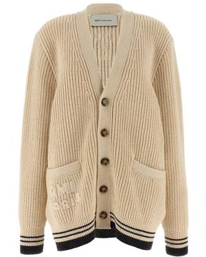 Ami Paris Truien & Vesten ,Wol College Cardigan - Naturel