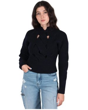 Patou Zopfmuster Ausschneiden - Blau