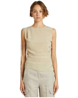 Marella Sleeveless Tops - Metallizzato
