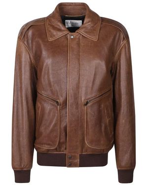 Saint Laurent Jassen ,Bruin ,Leather Jassen