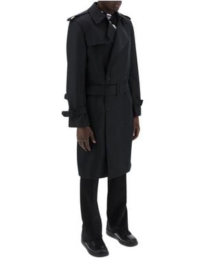 Burberry Seidenmischung trenchcoat - Schwarz