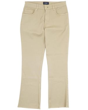 Fay Cropped Trousers - Natural