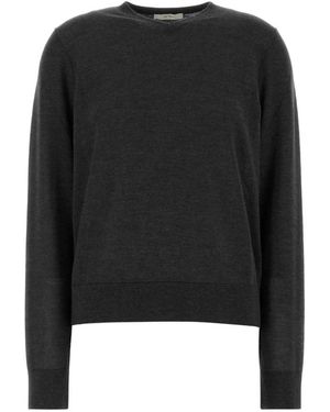 The Row Hoodies & Sweatvesten ,Grijs ,Kasjmier Ondre Top - Zwart