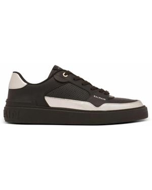 Balmain Sneakers B-Court Flip Aus Leder - Schwarz