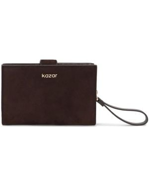 Kazar Accessoires ,Bruin ,Suède Portemonnee Van Suède