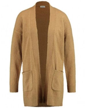 Gerry Weber Camelmelange Trui & Vest Voor - Bruin