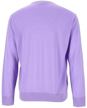 Tom Ford Pullover Mit Rundhalsausschnitt Aus Ultrafiner Merinowolle - Lila