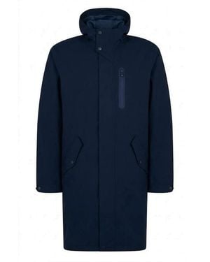 Herno Jassen ,Blauw ,Polyester Hooded Rain Coat