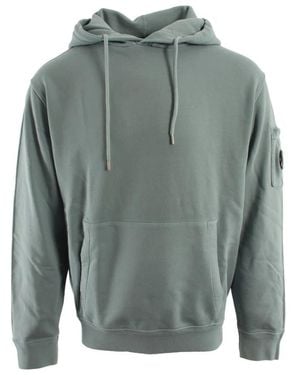 C.P. Company Diagonal Fleece Lens Hoodie - Grijs
