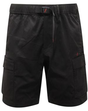 AFTER LABEL Cargo Bermuda Shorts Mosca Model - Schwarz