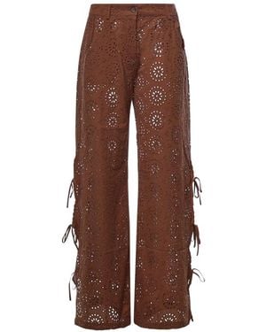 MC2 Saint Barth Wijde Broek - Bruin