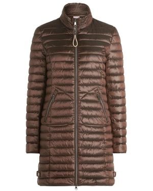 Cartoon Stilvolle Steppjacke Mit Reißverschlusstaschen - Braun