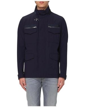 Fay Zeitgenössische Feldjacke - Blau