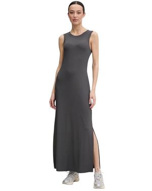 Bogner Kleedjes ,Grijs ,Polyester Eleen Maxi Jurk - Zwart