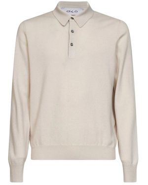 D4.0 Tops ,Wol Poloshirt - Naturel