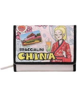 Braccialini Reißverschlusstasche - Weiß