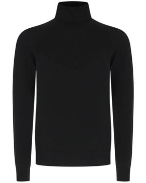Alpha Studio Rollkragenpullover - Schwarz