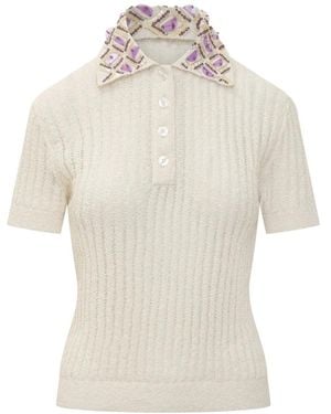 Des Phemmes Polo Shirts - Blanco