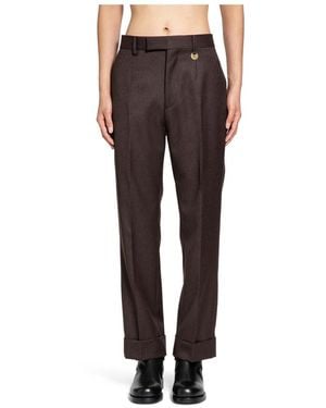 Burberry Straight Pants - Gray