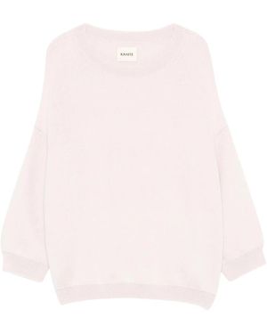 KHAITE Truien & Vesten ,Roze ,Round-Neck Truien