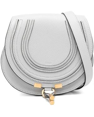 Chloé Marcie Small Saddle Bag - Grau