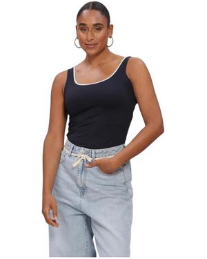 Nukus Tops ,Blauw ,Katoen Juba Singlet Donkerblauw