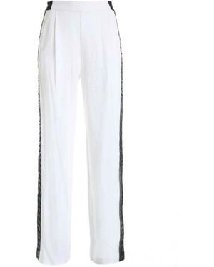 KARL LAGERFELD Wide Trousers - White
