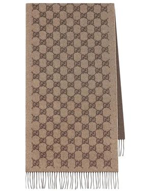 Gucci Accessoires ,Bruin ,Canvyture Lux Scarf