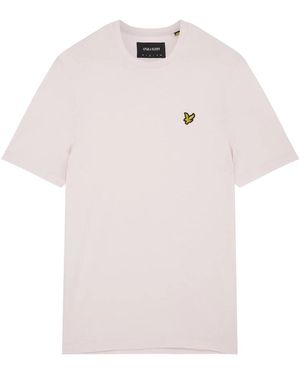 Lyle & Scott Ss T-Shirts Plain T-Shirt - Roze