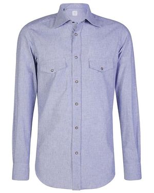 Eleventy Casual Shirts - Blue