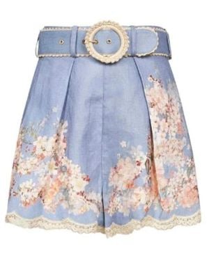 Zimmermann Short Shorts - Blue