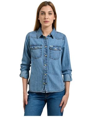 Guess Denim Shirts - Blauw